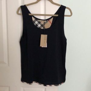 New Misses Burberry Brit Navy Tank top size L